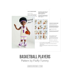 Basketball players amigurumi pattern by Fluffy Tummy