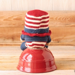 Patriotic Gnome amigurumi pattern by Jen Hayes Creations