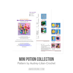 Mini Potion Collection amigurumi pattern by Audrey Lilian Crochet