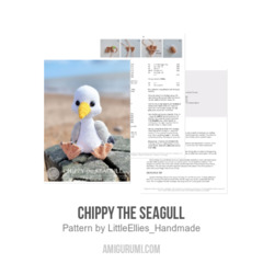 Chippy the Seagull amigurumi pattern by LittleEllies_Handmade
