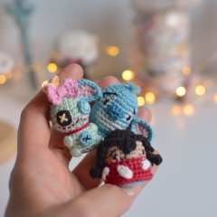 Mini Lilo & Stitch amigurumi pattern by O Recuncho de Jei