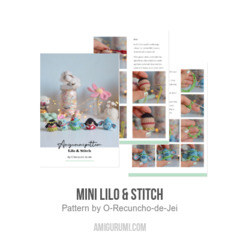 Mini Lilo & Stitch amigurumi pattern by O Recuncho de Jei