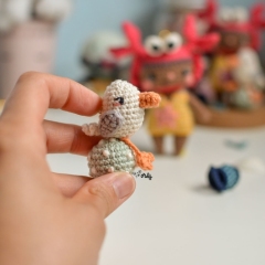 Valentina the crab girl amigurumi pattern by O Recuncho de Jei
