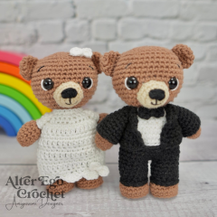 Wedding Bears amigurumi pattern by Alter Ego Crochet