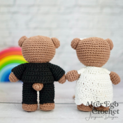 Wedding Bears amigurumi pattern by Alter Ego Crochet