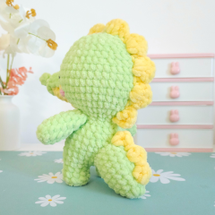 Crocodile with Overalls amigurumi pattern by Hugurumitoys