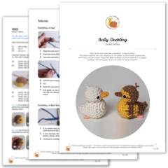 Baby Duckling amigurumi pattern by schrahki