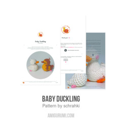 Baby Duckling amigurumi pattern by schrahki