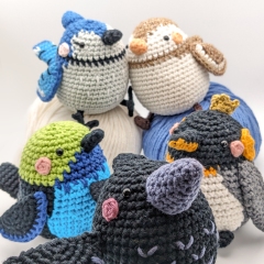 Bird (Birb) Gang amigurumi pattern by schrahki