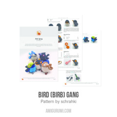 Bird (Birb) Gang amigurumi pattern by schrahki