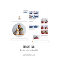 Duckling amigurumi pattern by schrahki