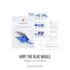 Hope the Blue Whale amigurumi pattern by schrahki