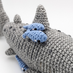Nikki the Tiger Shark amigurumi pattern by schrahki