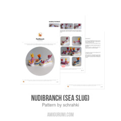Nudibranch (Sea Slug) amigurumi pattern by schrahki