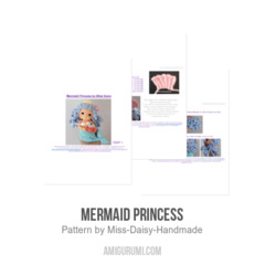 Mermaid Princess amigurumi pattern by Miss Daisy Handmade