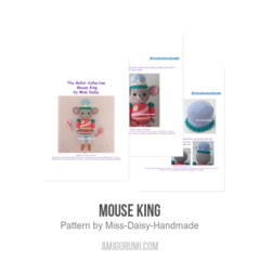 Mouse King amigurumi pattern by Miss Daisy Handmade