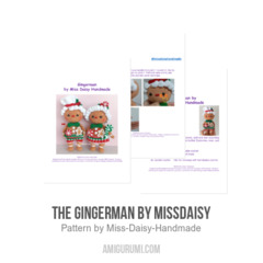 The Gingerman amigurumi pattern by Miss Daisy Handmade