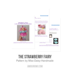 The Strawberry Fairy amigurumi pattern by Miss Daisy Handmade