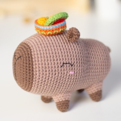 Capybara amigurumi pattern by Planet Piu