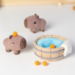 Bathing Baby Capybara amigurumi by Planet Piu