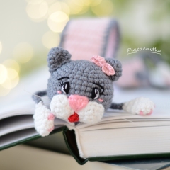 Kiki cats bookmark amigurumi by Plączenitka