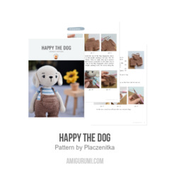 Happy the dog amigurumi pattern by Plączenitka