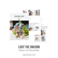 Lovit the unicorn amigurumi pattern by Plączenitka