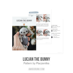 Lucjan the bunny amigurumi pattern by Plączenitka