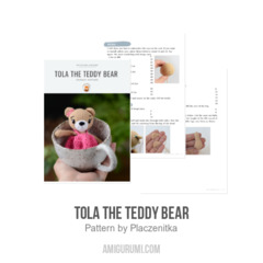 Tola the teddy bear amigurumi pattern by Plączenitka