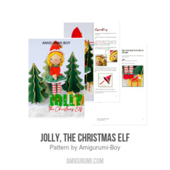 Jolly, the Christmas Elf amigurumi pattern by Amigurumi Boy