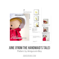 June (from the Handmaid's Tale) amigurumi pattern by Amigurumi Boy