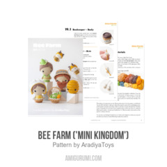Bee Farm ('Mini Kingdom') amigurumi pattern by AradiyaToys