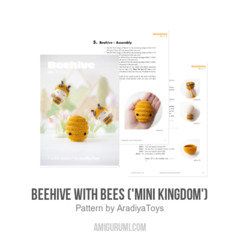 Beehive with Bees ('Mini Kingdom') amigurumi pattern by AradiyaToys
