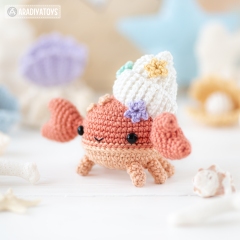 Kawaii Crab ('Mini Kingdom') amigurumi pattern by AradiyaToys
