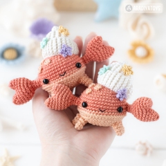 Kawaii Crab ('Mini Kingdom') amigurumi by AradiyaToys