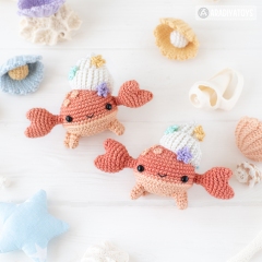 Kawaii Crab ('Mini Kingdom') amigurumi pattern by AradiyaToys