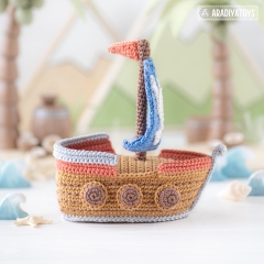 Pirate Ship ('Mini Kingdom') amigurumi pattern by AradiyaToys