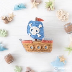 Pirate Ship ('Mini Kingdom') amigurumi pattern by AradiyaToys
