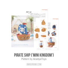 Pirate Ship ('Mini Kingdom') amigurumi pattern by AradiyaToys