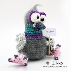 Percy the Pigeon XS amigurumi by IlDikko