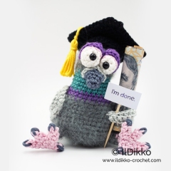 Percy the Pigeon XS amigurumi pattern by IlDikko