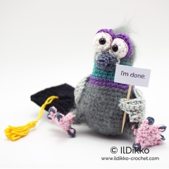 Percy the Pigeon XS amigurumi pattern by IlDikko