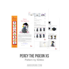 Percy the Pigeon XS amigurumi pattern by IlDikko