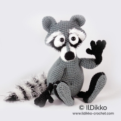 Rupert the Raccoon amigurumi pattern by IlDikko