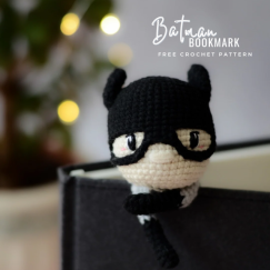 Batman - crochet bookmark