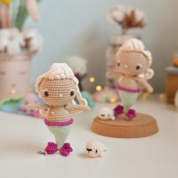 Arthur the Triton amigurumi pattern by O Recuncho de Jei