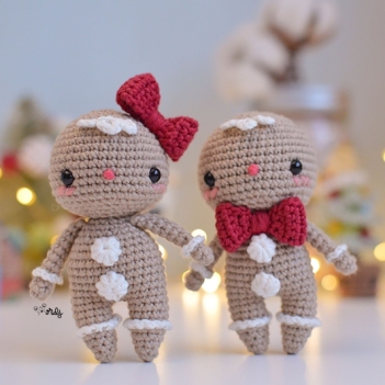 Kuki the ginger cookie amigurumi pattern by O Recuncho de Jei