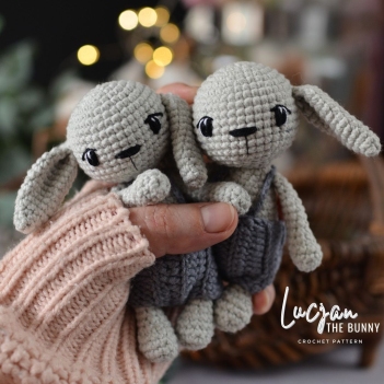 Lucjan the bunny amigurumi pattern by Plączenitka