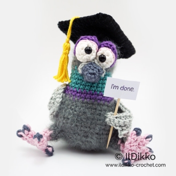 Percy the Pigeon XS amigurumi pattern by IlDikko