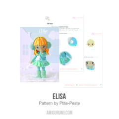 Elisa amigurumi pattern by P'tite Peste